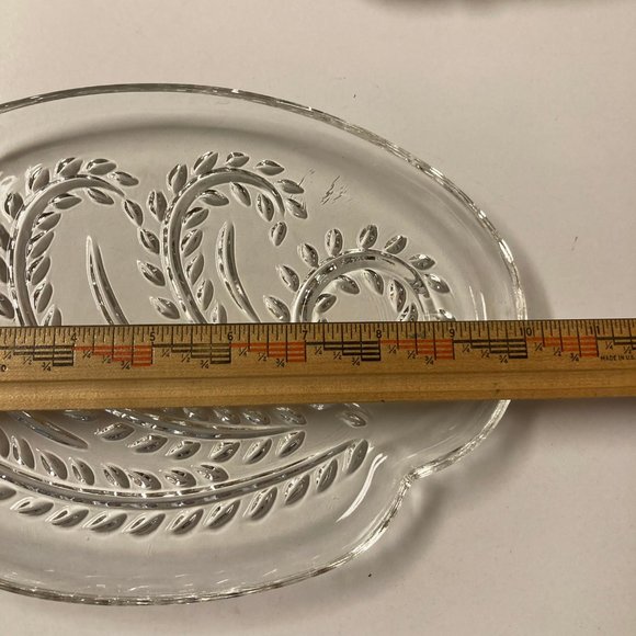 Vintage Homestead Federal Glass Hospitality Snack Plate - Picture 8 of 9